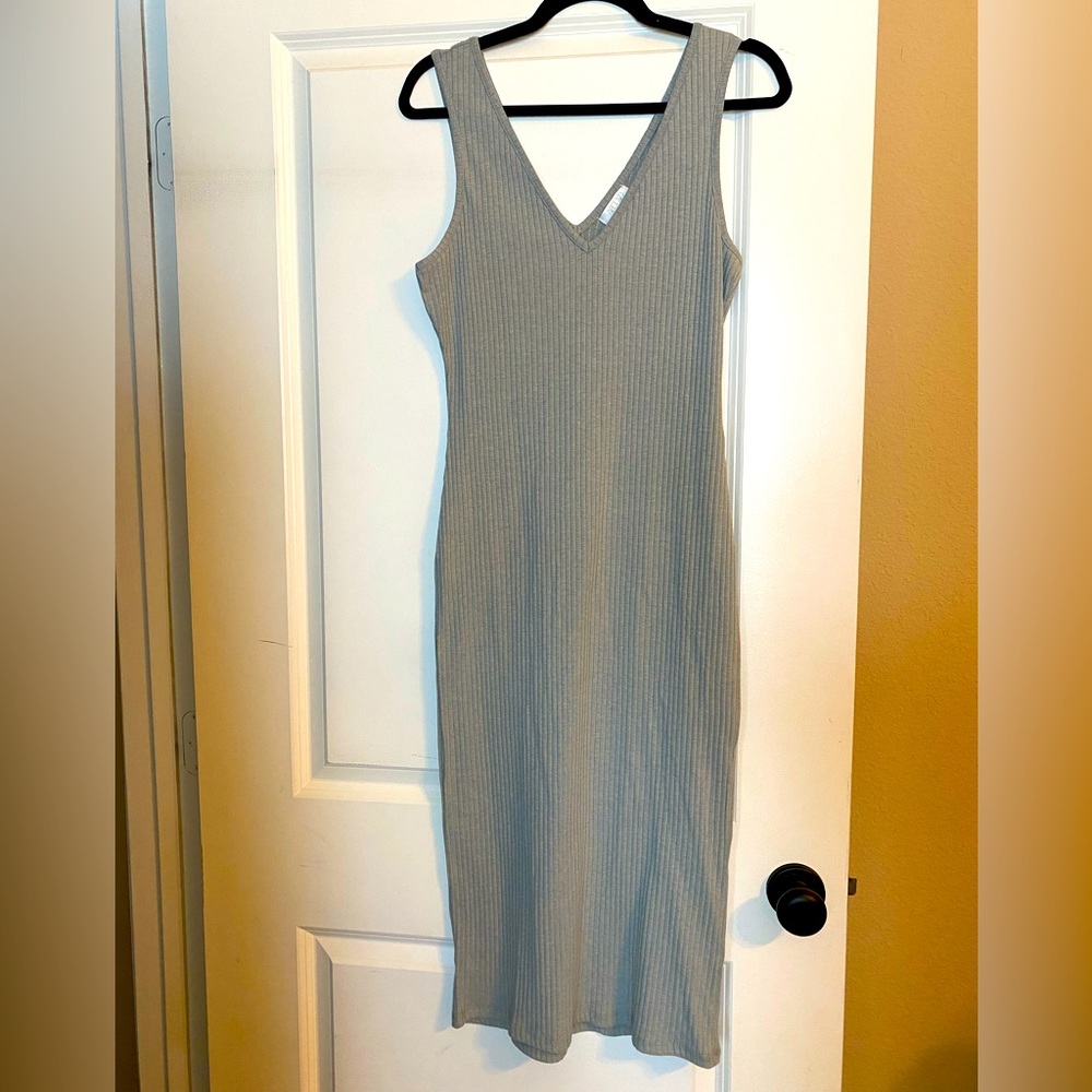 ABOUND ribbed midi dress
